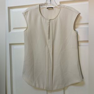 Cream sleeveless blouse from J. Crew
